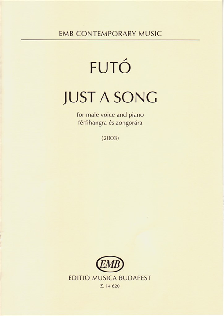 Just a song for male voice and piano